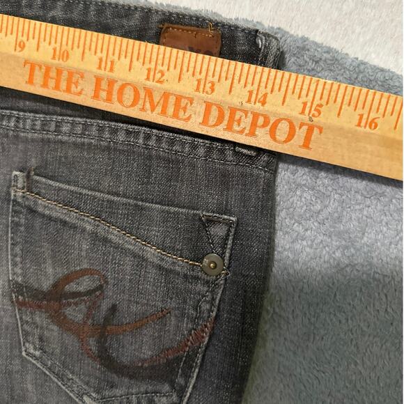 Women’s X2 Skinny W01 Ultra low rise skinny leg size 2 Long gray quality denim - Picture 10 of 12